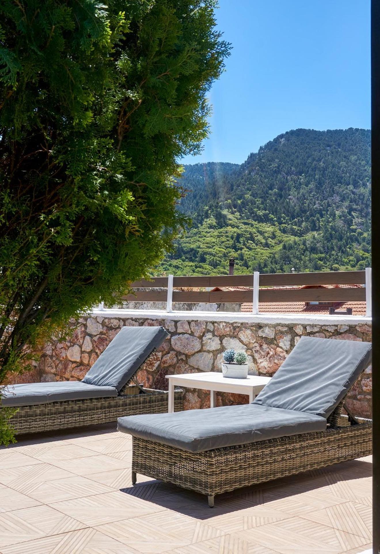 Fontana Luxury Villa Salakos With Pool Near Beach Exterior foto