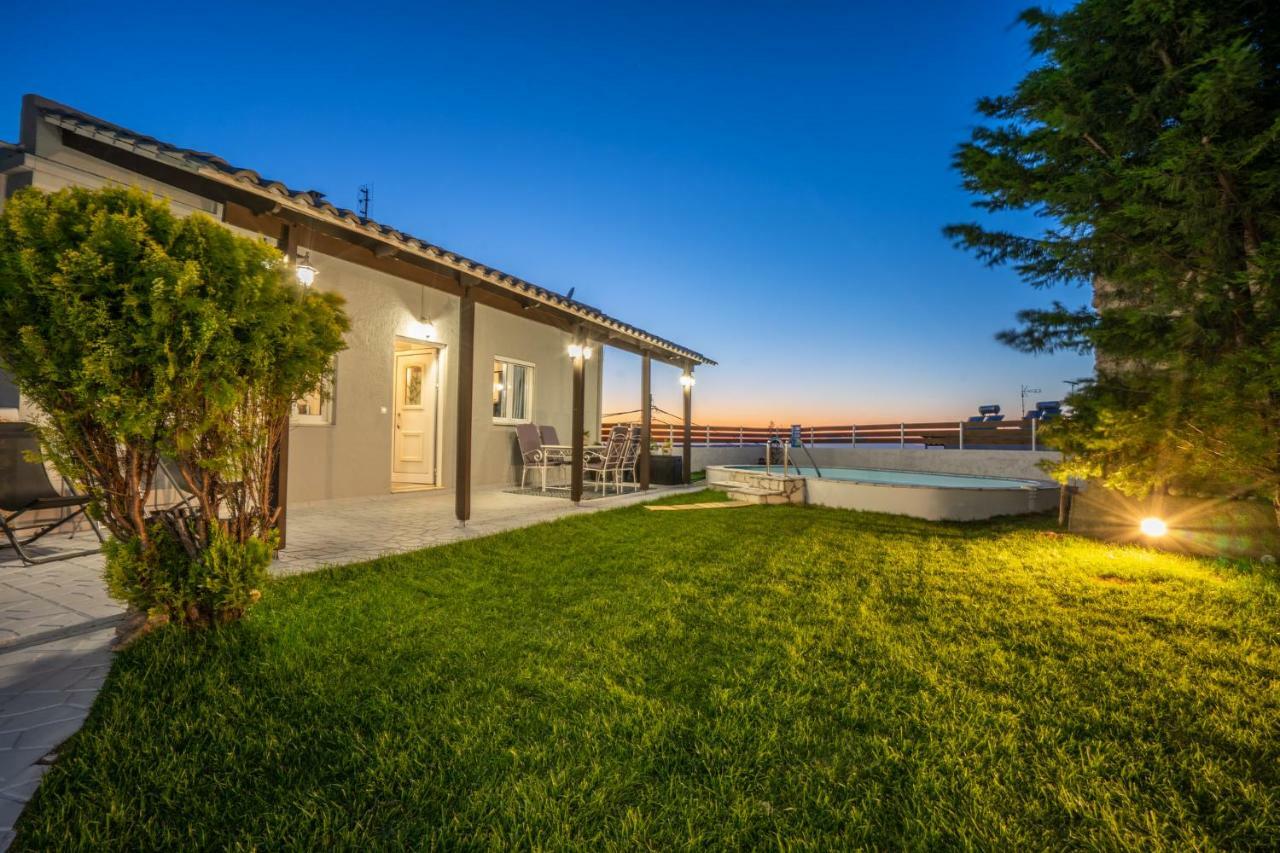 Fontana Luxury Villa Salakos With Pool Near Beach Exterior foto
